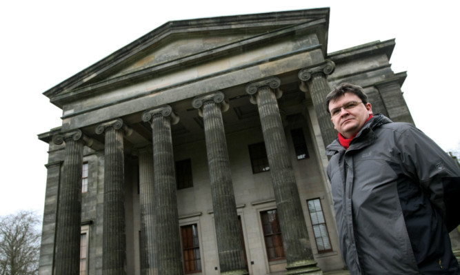 Richard McCready outside Camperdown House.