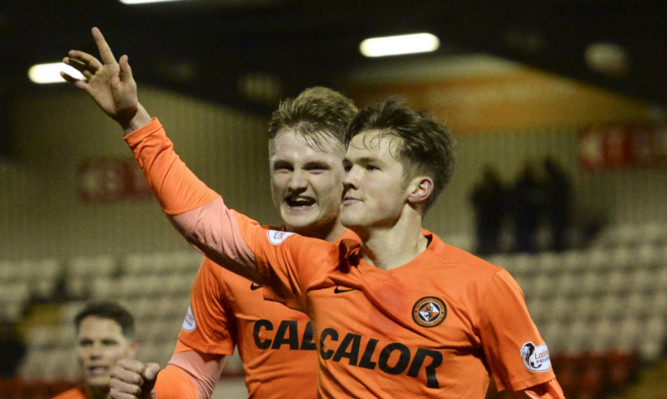 Blair Spittal celebrates scoring against Airdrie.