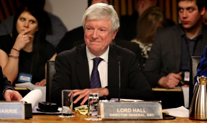 Lord Hall in front of Holyrood's education and culture committee.