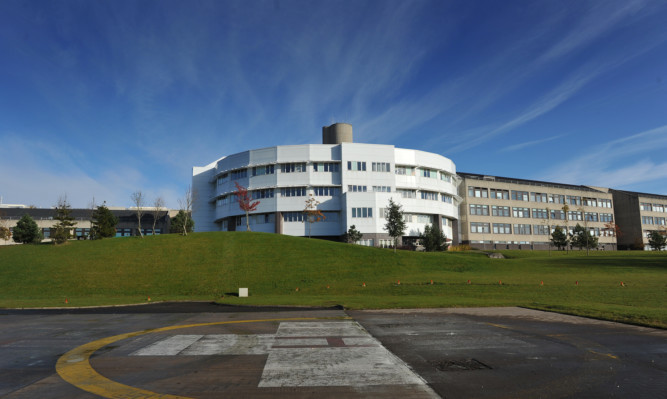 Balfour spat and lashed out at staff at Ninewells Hospital.