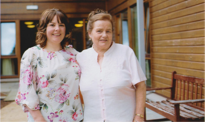 Corrina Robertson with her late mother Margaret Kerr.