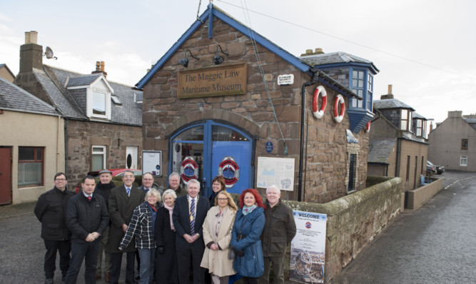 The four-star attraction plaque was unveiled at the Maggie Law Museum in Gourdon by Aberdeenshire Provost Hamish Vernal.