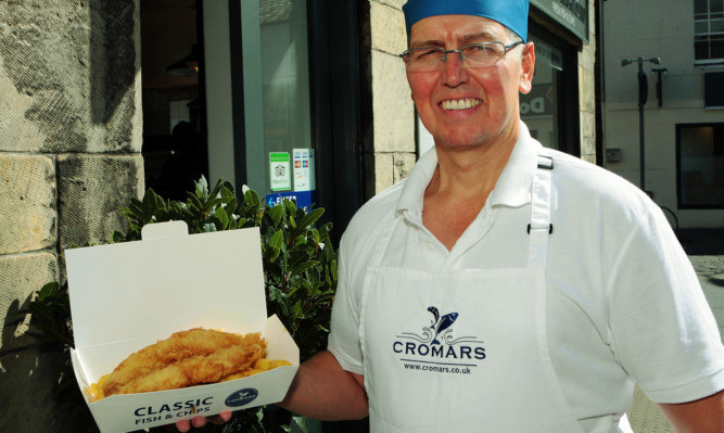 Owner Colin Cromar missed out on the title to Simpsons Fish and Chips in Cheltenham.