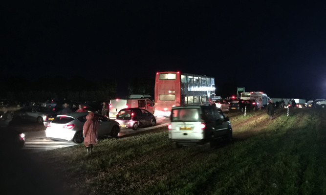 Festival-goers faced traffic chaos around the Strathallan at last year's T in the Park.