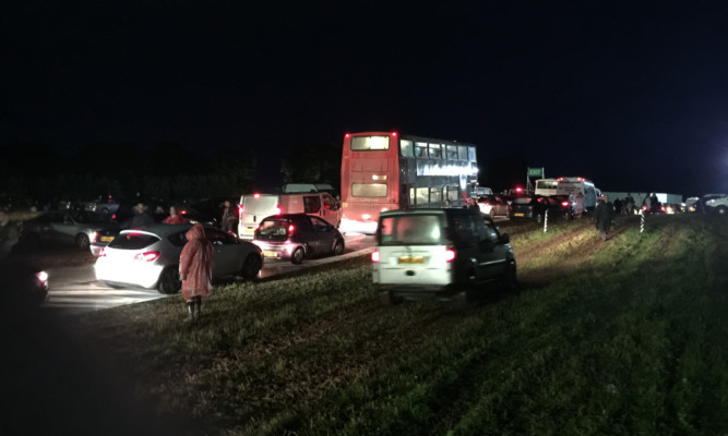 Festival-goers reported huge delays trying to leave the site.