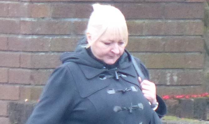 Angela Black outside Dunfermline Sheriff Court.