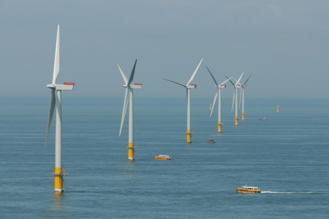 SSE is already a significant player in the UK offshore wind markets with investments including the Greater Gabbard array (above) off the Suffolk Coast.
