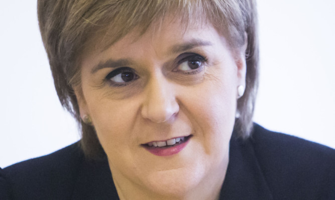 First Minister Nicola Sturgeon.