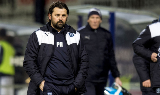 Dundee manager Paul Hartley at full-time.