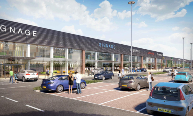 An artist's impression of the retail plans.