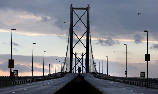 Scotland's transport system was plunged into chaos when the bridge had to be closed.