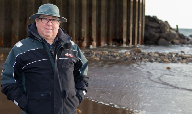 Billy Shields at Dysart harbour.