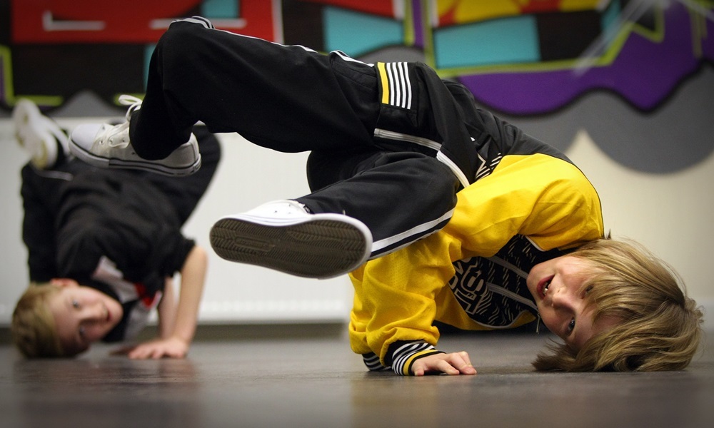 Kris Miller, Courier, 30/01/16. Picture today at Showcase the Street, Dundee where Breakdance group “B-Bairns” which uses dance as a medium to develop confidence and self-esteem in children, held final rehearsals ahead of Dundee Rep show.