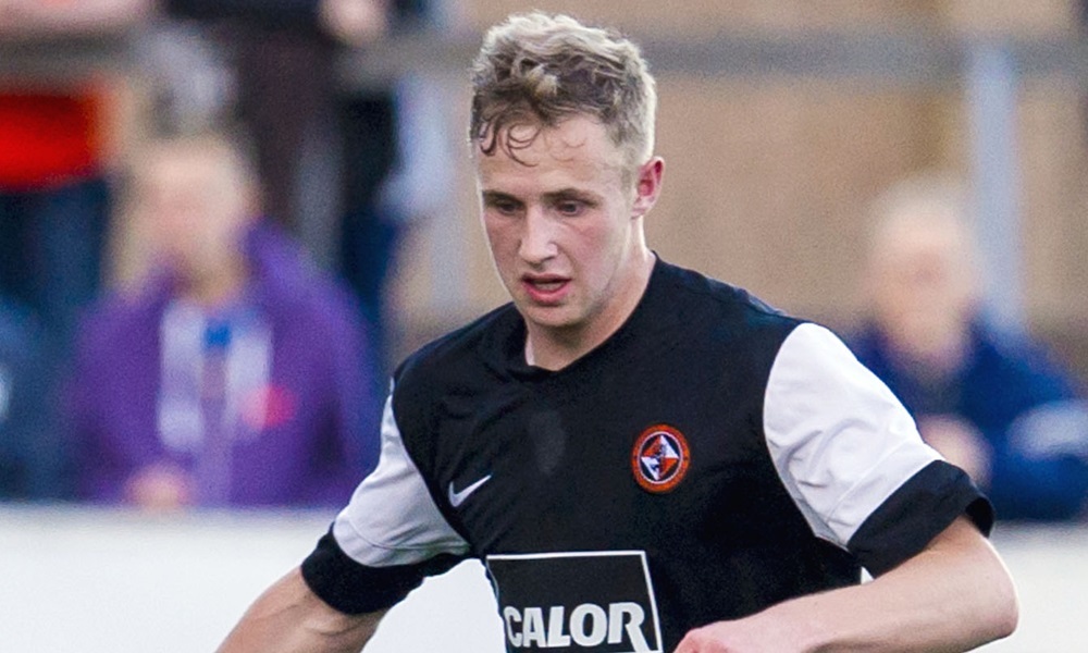 Euan Spark in action for Dundee United in 2014.