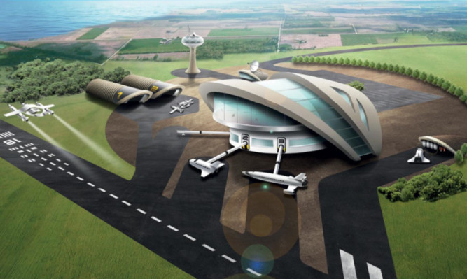 Clear for take-off: an artists impression of how the first UK spaceport might look.