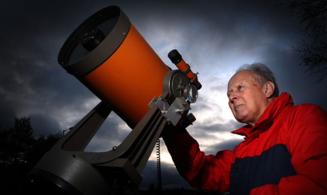 Astronomy expert, Ken Kennedy,from Dundee Astronomical Society. Image DC Thomson.