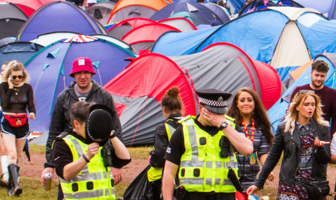 Police Scotland say overall crime at T in the Park was down last year.