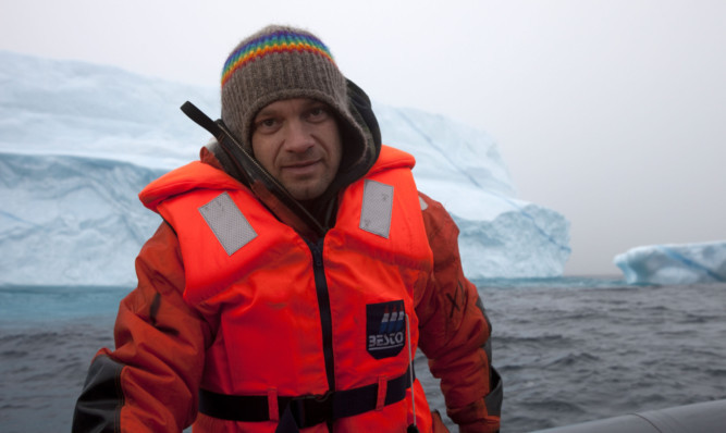 Greenpeace activist Ben Stewart in the Arctic