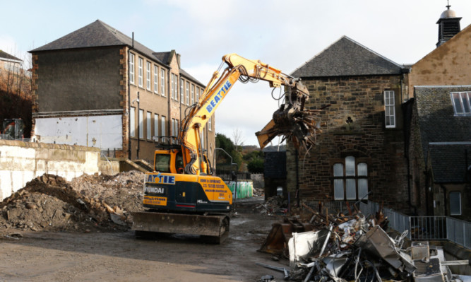 Work is under way at the old Burntisland Primary building.