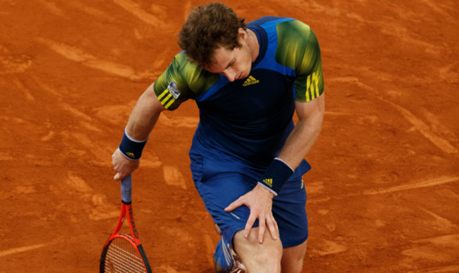 Murray is down and out in Madrid.