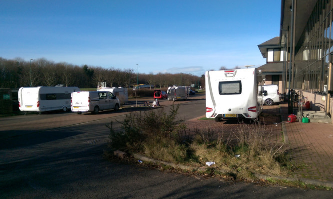 The Luna Place campsite.