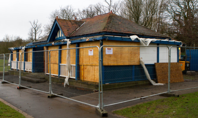 The pavilion at the South Inch.