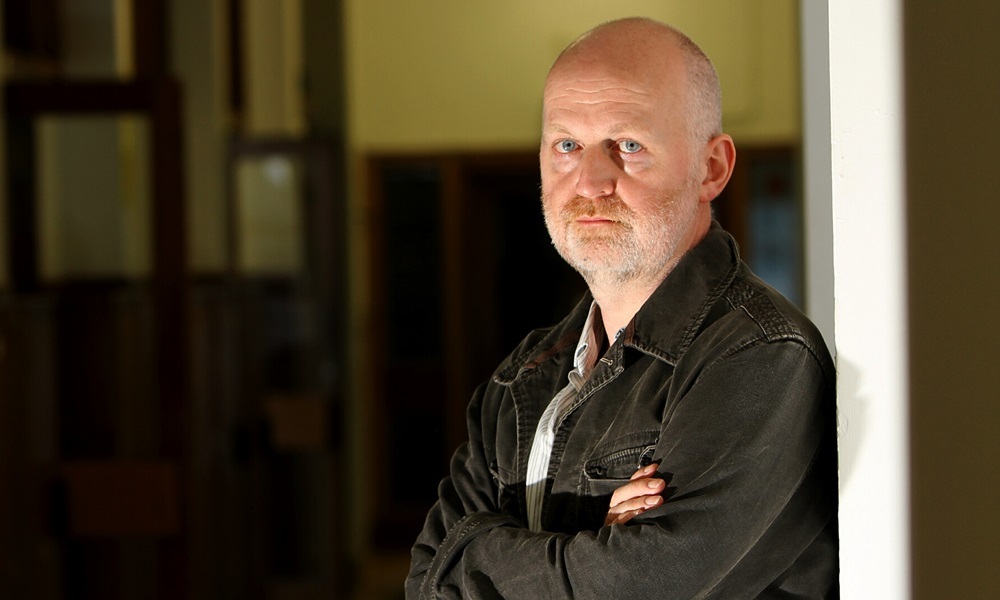 COURIER, DOUGIE NICOLSON, 26/08/13,  NEWS.
Pictured at the Cooper Gallery at the Duncan Of Jordanstone in Dundee tonight, Monday 26th August 2013, is poet Don Paterson, before his public reading of his poetry. Story by reporters(?).