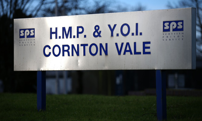 Cornton Vale prison sign.