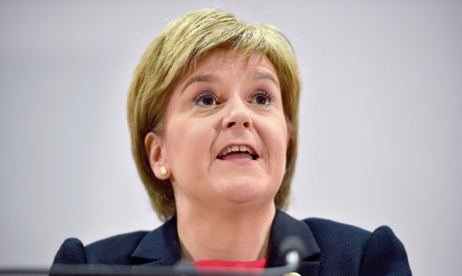 First Minister Nicola Sturgeon.