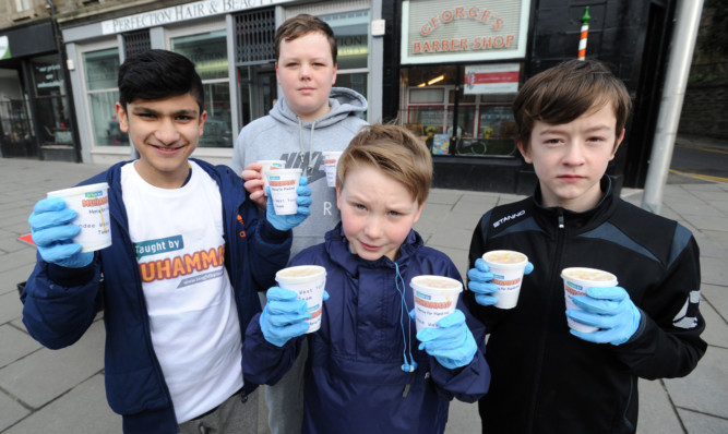 Rohaan Nadeem, Jay Burns, Lewis Cosgrove and Andrew Black.