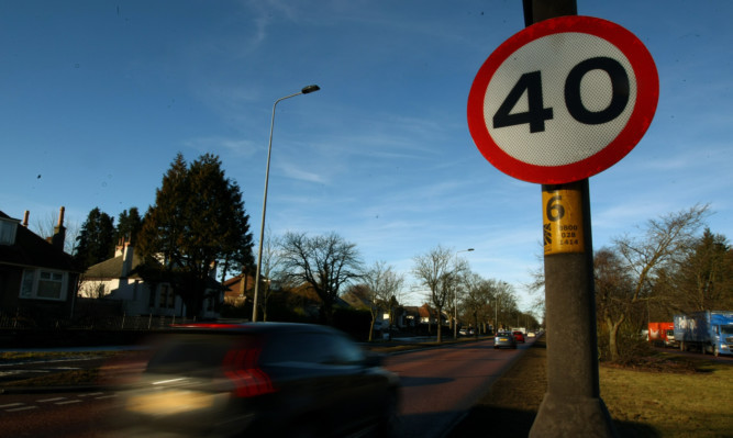 One of the new 40mph zones on the Kingsway.