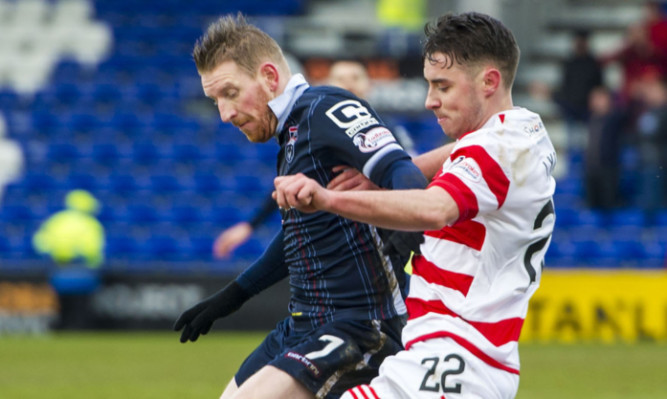 Michael Gardyne in action against Hamilton.