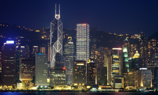 The skyline of Hong Kong, a place England may try to emulate if it becomes independent of the EU  and Scotland.