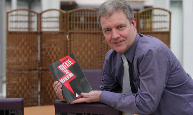 Author Mark Eyre with his book 'Create your own Revolution'