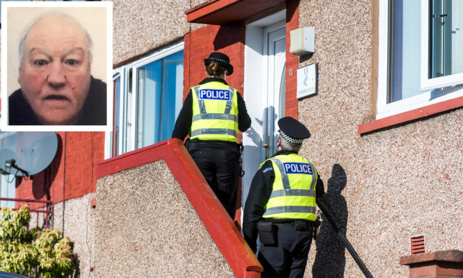 Police have been carrying out door-to-door enquiries in Appin Terrace  as they search for Robert McLaren.