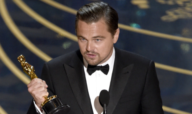 Leonardo DiCaprio finally received an Oscars gong.