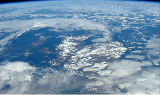 Scotland from space: a photo taken by Major Tim Peake and posted on Twitter.