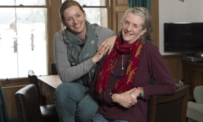 Nicola Colquhoun (left) with her mother, Auchlyne Estate owner Emma Paterson