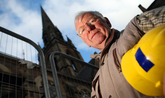 Project coordinator Tom Morrison outside St Matthews Church in Perth.