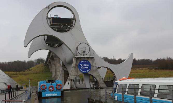 The Falkirk Wheel opened in 2002.