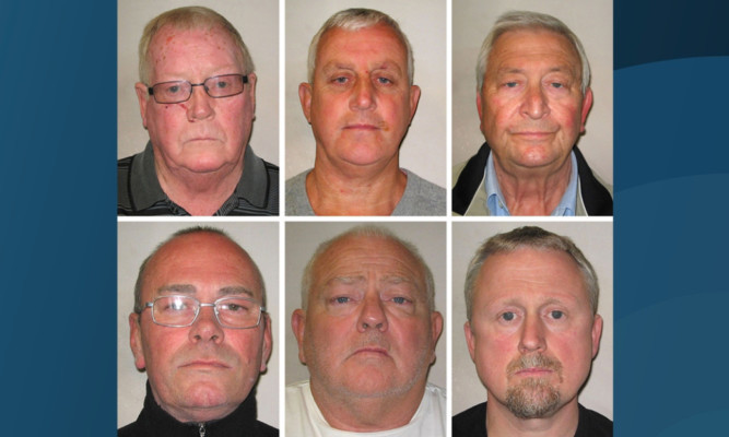 Top row left to right: John Collins, Daniel Jones, Terry Perkins, (bottom row left to right) Carl Wood, William Lincoln and Hugh Doyle.