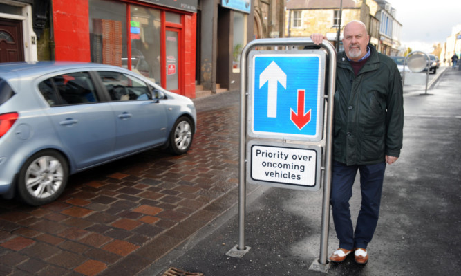 Vice-chair of Kinross Community Council David MacKenzie at Kinross High Street.