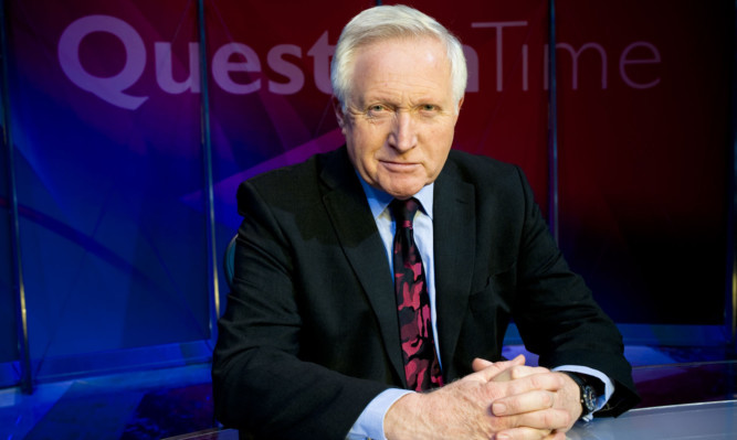 Question Time presenter David Dimbleby.