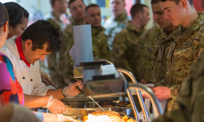 Leuchars Station held a lunch to raise fund for the families of Leuchars-based Fijian soldiers whose villages were wiped out by Cyclone Winston.