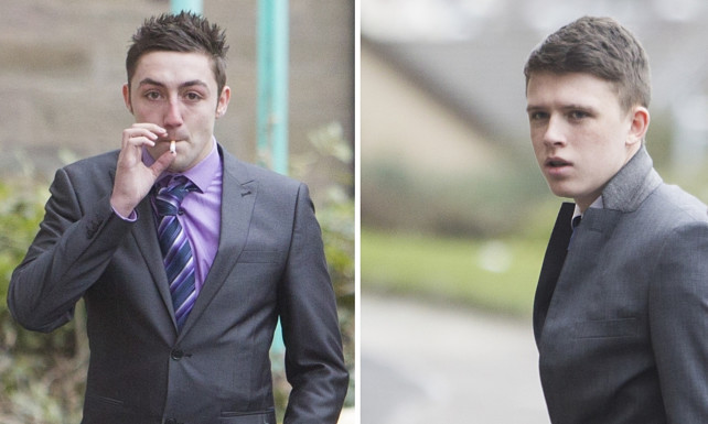 From left: Joshua Bell and Jordan Kennedy both pled guilty at Forfar Sheriff Court.