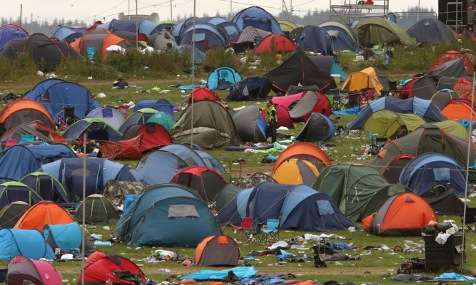 Foley attacked his victim at the T in the Park campsite.