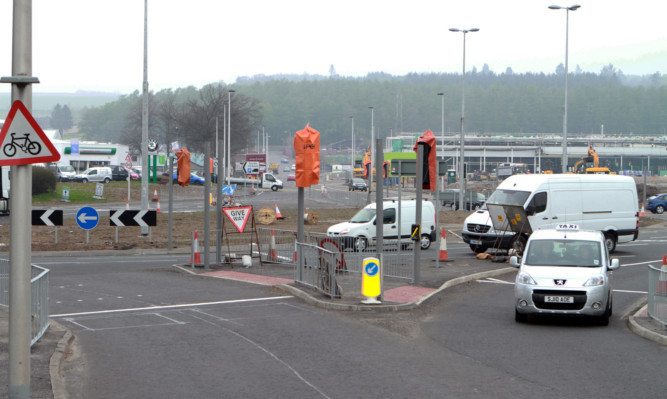 The Myrekirk roundabout.