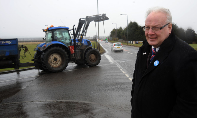 Mr MacDiarmid wants safety improved on the stretch known as an accident blackspot as part of the wider improvements to the A92.