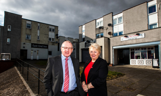 Councillors Bob Young and Helen Law.