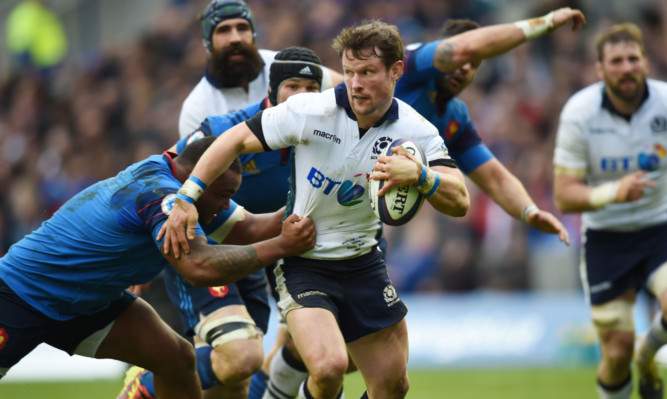 Peter Horne, "outstanding" against France, could feature at 10 in Dublin for Scotland.